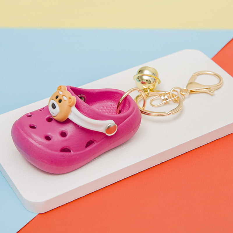 Wholesale Creative cute mini hole shoes keychain